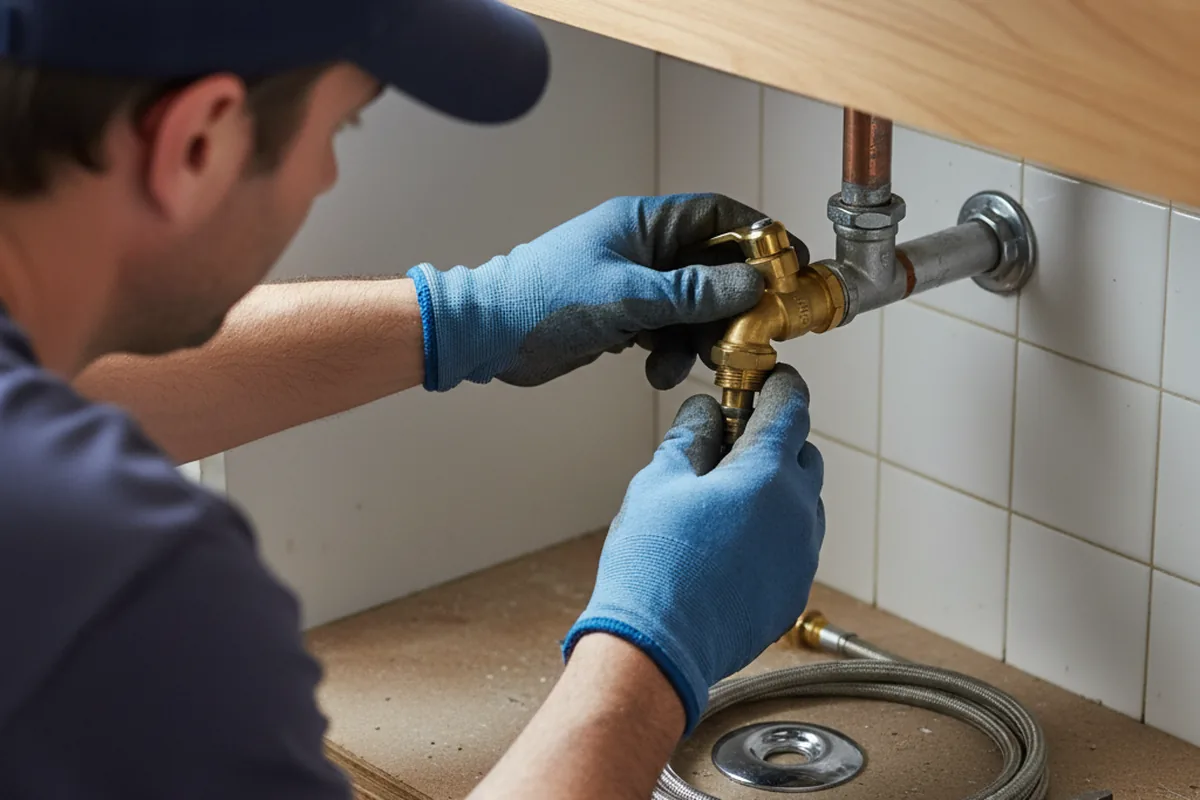 Shutoff valve and fitting work during Emergency Plumbing in Shelburne Falls